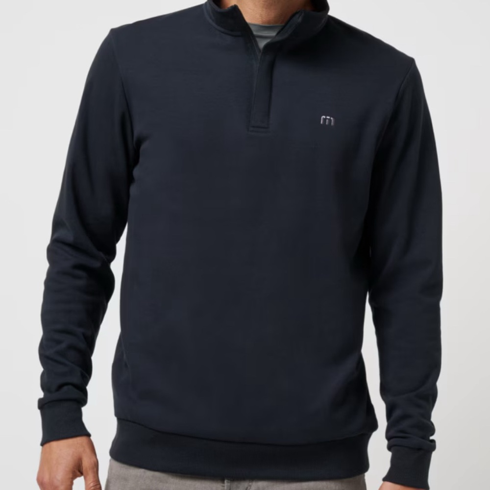 Travis Mathew Black Zip Up Sweater